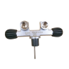 Double valve H AIR DIN 232 bars M25x2