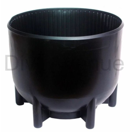 Diving tank pack 15L 232bar galvanized with double valve and boot