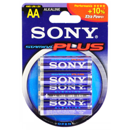 SONY AA LR06 alkaline cells pack of 4x