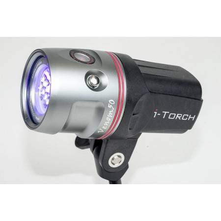 Head only for I-Torch Venom 50 - 5000Lm at 120°+ red LED + UV