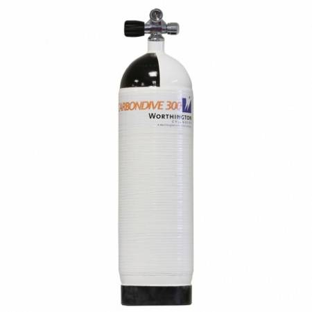 12 liter CARBONDIVE tank 300bar mono valve + boot