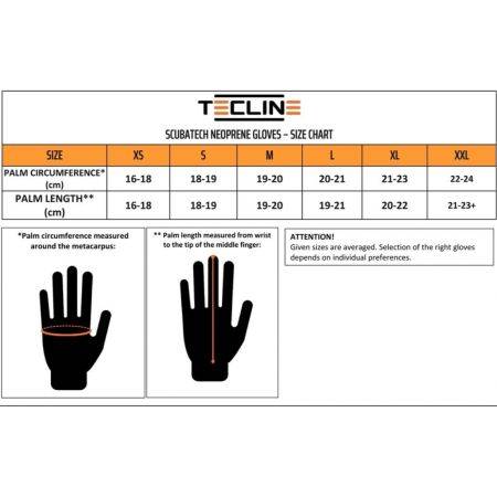Gants Néoprène 5mm renfort Kevlar TECLINE