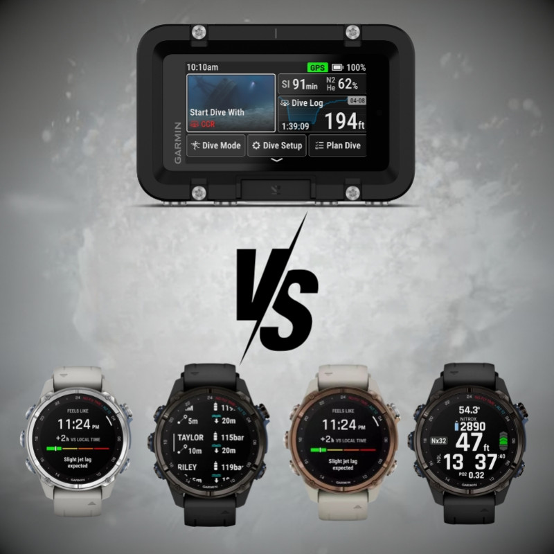Comparison new Garmin dive computer vs garmin descent !